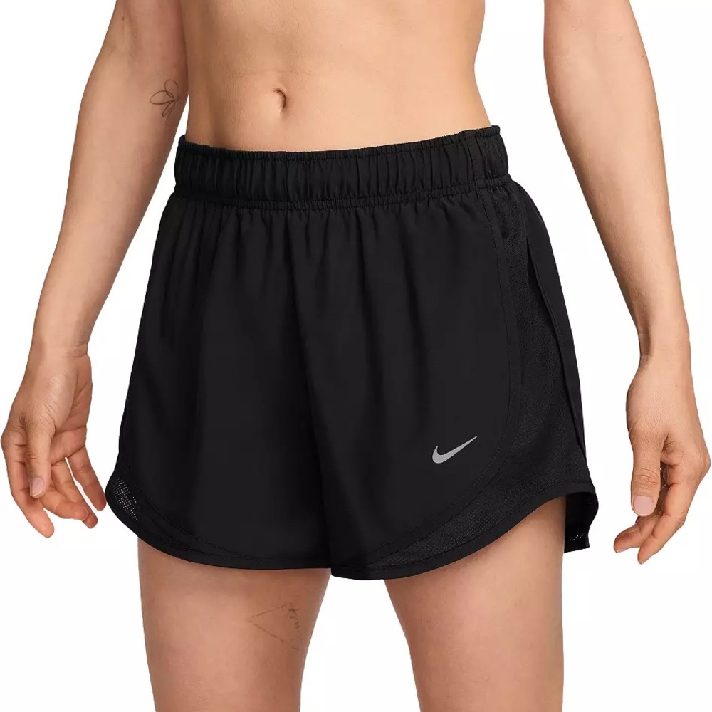 Black Nike Women’s Dri-Fit Tempo Brief-Lined Running Shorts